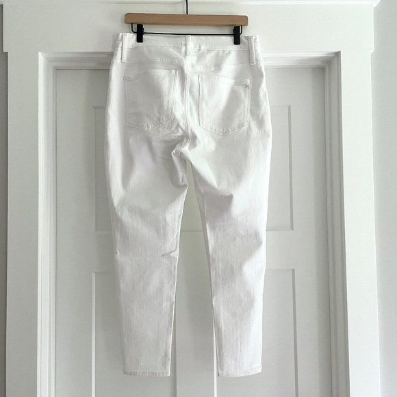 ❤️ NWT Madewell 9" Mid-Rise Skinny Crop Jeans in Pure White - Size 32 - Picture 6 of 11